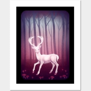 White Deer Posters and Art